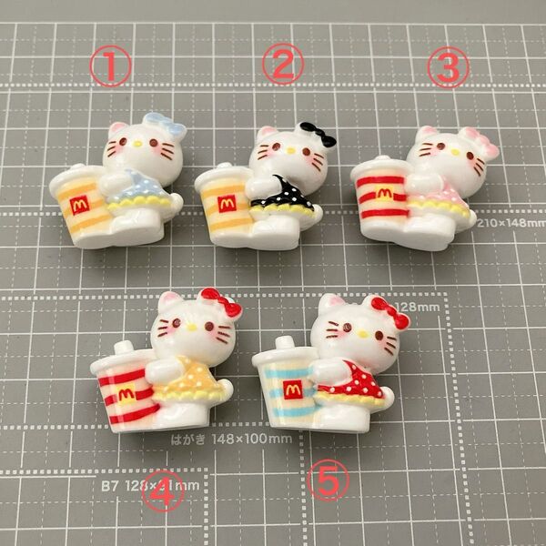 639.可愛い デコパーツ 5個まとめ売り ハンドメイド材料