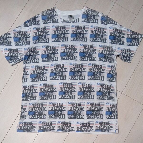 BlackEyePatch (ブラックアイパッチ) / LABEL INKJET TEE / 半袖Tシャツ / 総柄 /サイズL