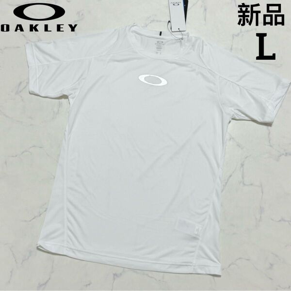 新品 オークリー OAKLEY メンズ 半袖機能Tシャツ 吸汗速乾 接触冷感 UVカット Lサイズ