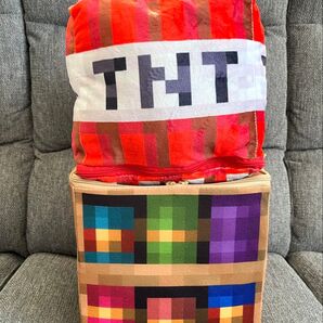 【新品未使用】Minecraft マインクラフト 収納ボックス 本棚 / TNT トイレットペーパーホルダー 2種セット