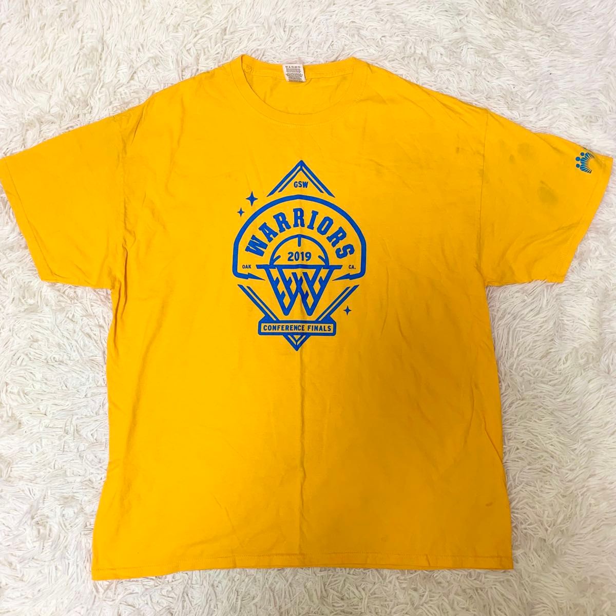 FRUIT OF THE LOOM Warriors コラボTシャツ ビンテージ 古着　XL