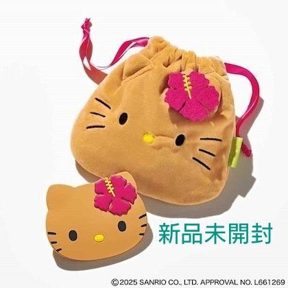 新品未開封 Sweet付録 Sanrio ハローキティ 巾着&ミラー 2点セット ※本誌はつきません