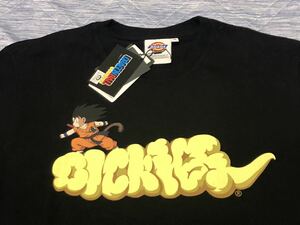 完売品 新品 限定 DRAGON BALL ディッキーズ コラボ tシャツドラゴンボール 鳥山明/ブラック 少年 孫悟空 M