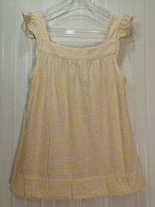 o price cut * little Mark Jacobs /Little Marc Jacobs 120.* back button join tunic / border camisole t1558