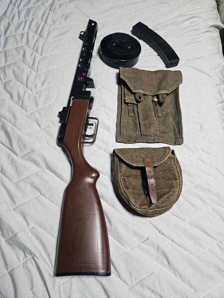 S&T PPSH41フェイクウッド カスタム品 実物ポーチ付き