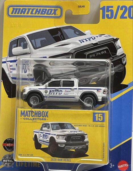 マッチボックス コレクターズ 2020 ダッジ ラム レベルNYPD