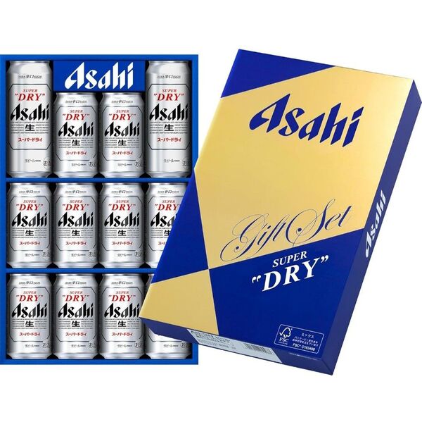 アサヒスーパードライ ギフトセット 350ml×10本 500ml×2本 未使用