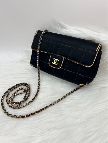 CHANEL シャネル チョコバー ココマーク チェーン ショルダーバッグ ヴィンテージ