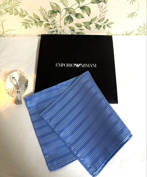 イタリア製 EMPORIO ARMANI シルク ポケットチーフ アルマーニ ハンカチ