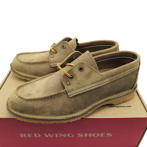 在庫あり 即納 美品 WING レッドウィング RED プレーントゥ 8001