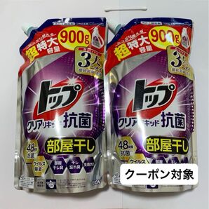 トップ クリアリキッド 抗菌 部屋干し 洗濯洗剤、綿棒1本