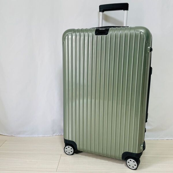 超希少 リモワ エバー航空限定モデル サルサデラックス 82L 4輪 グリーン RIMOWA 83090 キャリーケース