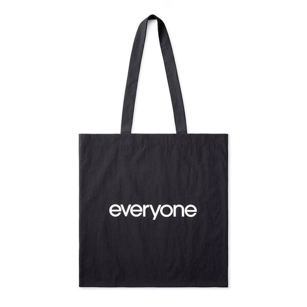 everyone nylon logo tote bag (BLACK)未使用 トートバッグ
