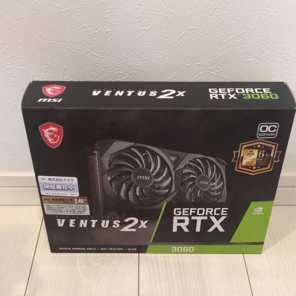 【購入証明証付き】MSI GeForce RTX 3060 VENTUS 2X OC 新品未使用
