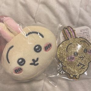 ちいかわ キラキラストーン キーホルダー もちもちフェイス