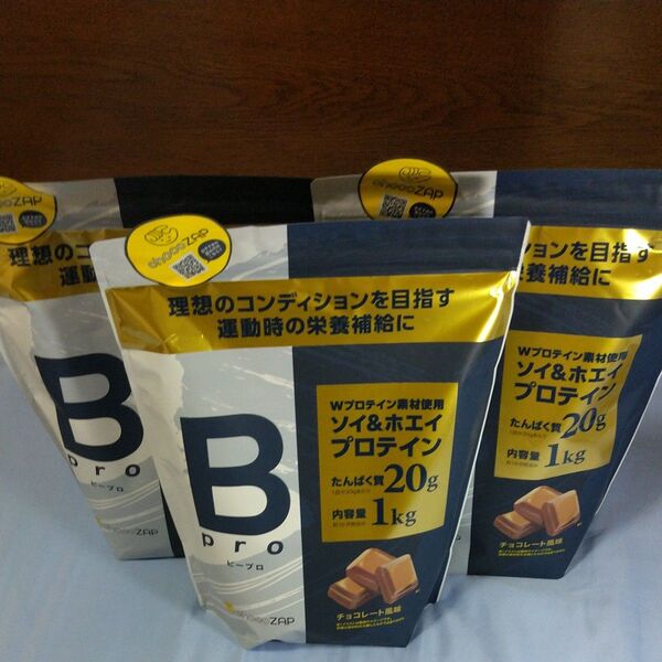 Bプロテイン ソイ&ホエイプロテイン チョコレート風味 1kg×3袋