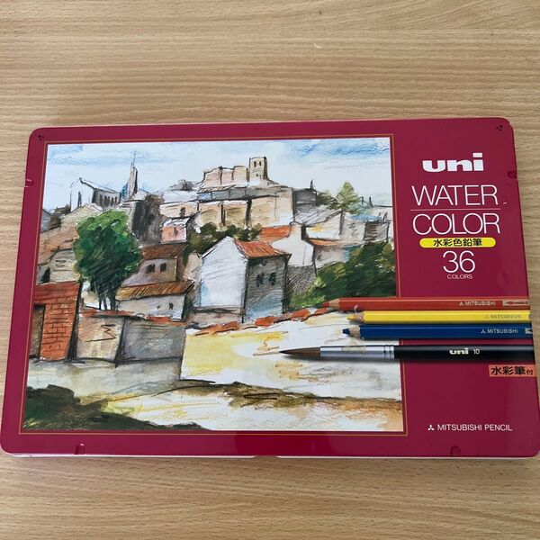 uni WATER COLOR 水彩色鉛筆 36色セット