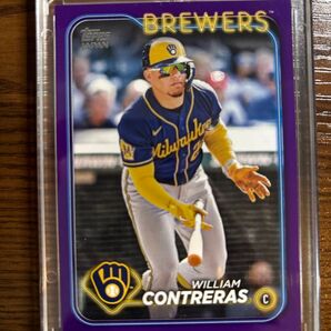 2024 Topps Japan Edition William Contreras Brewers パープルパラレル 50シリ
