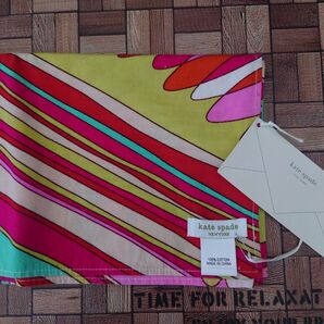 kate spade NEW YORK ケイトスペード ハンカチ マルチカラー ストライプ