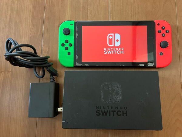 Nintendo Switch 本体 joycon 赤/緑 ニンテンドースイッチ ネオンレッド