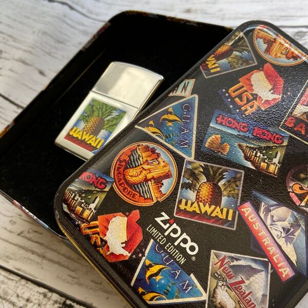 Zippo Hawaii 限定版ライター【90年代未使用】TIN缶 喫煙 ジッポ ZIPPO 喫煙具 オイルライター