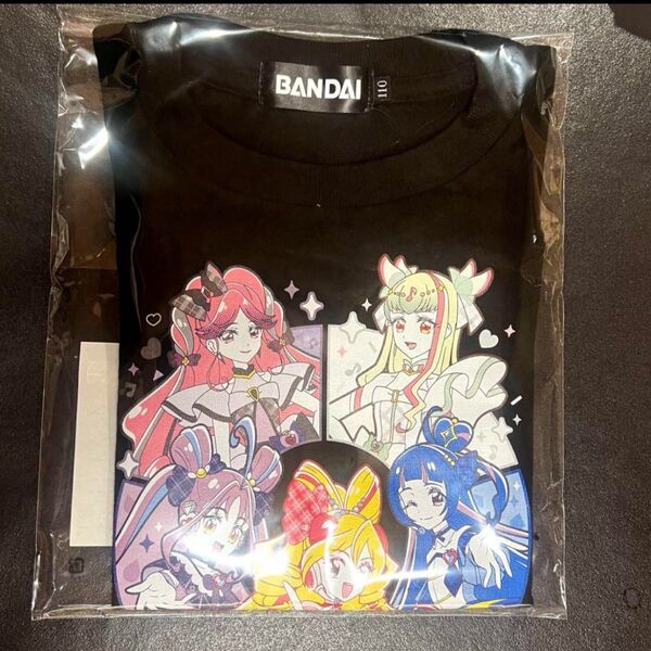 【限定品】キミとアイドルプリキュア 半袖 Tシャツ 黒 110cm