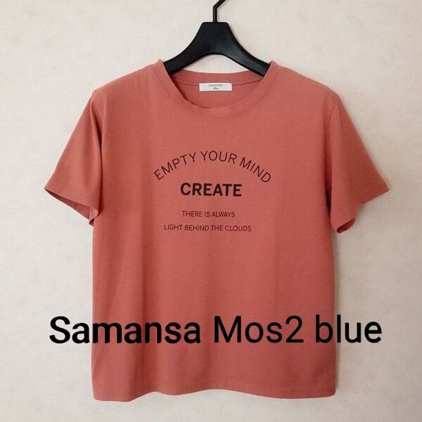 Samansa Mos2 blue サマンサモスモスブルー / Tシャツ レディース