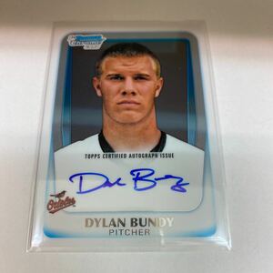 Dylan Bundy RC 2011 Bowman Chrome Draft Prospects RC auto