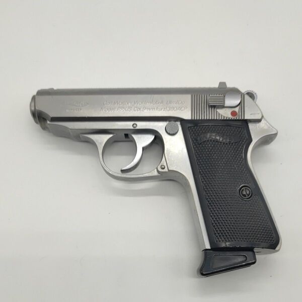 【動作確認済】 マルゼン ワルサーPPK シルバー 固定ガスガン