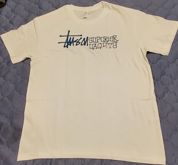 STUSSY Tシャツ オフホワイト コットン 2XL