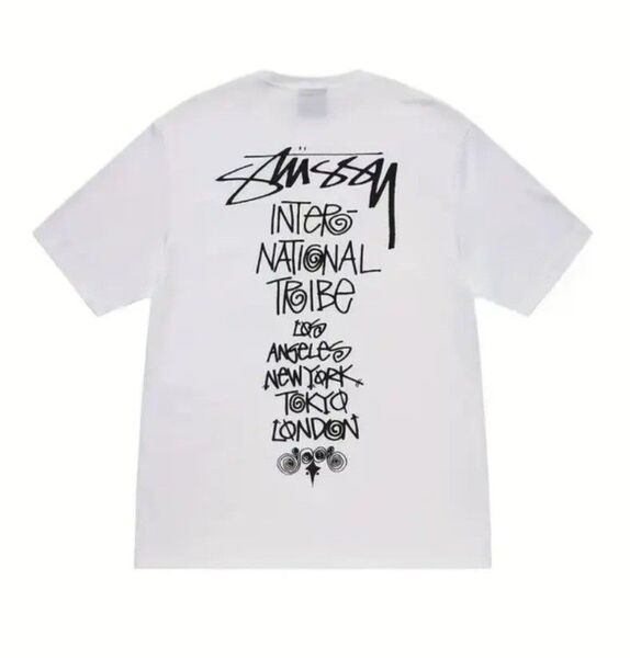 STUSSYデザイン Tシャツ INTER NATIONALTRIBE 白コットン XXL 未使用