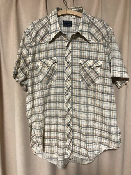 USED 70s MARVERICK WESTERN SHIRT MADE IN USA 中古 70's マーベリック ウエスタン シャツ SIZE M WRANGLER系 送料無料