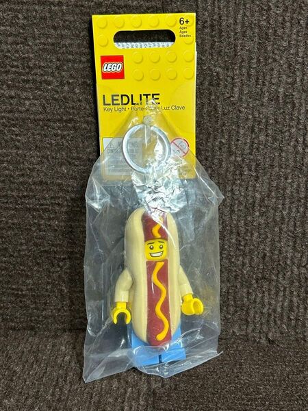 【新品】レゴ「ホットドッグ」LEDライト キーホルダー ミニフィグ 着ぐるみ