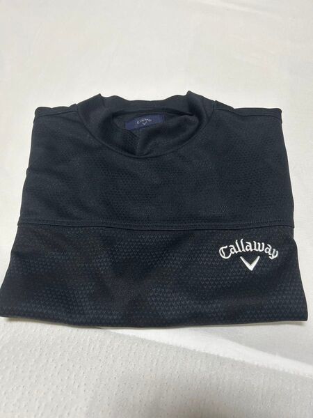 Callaway キャロウェイ ゴルフウェア ハイネック Tシャツ 黒 ブラック メンズ