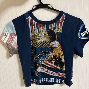 moussy REMAKE PRINT TINY Tシャツ 即完売モデル