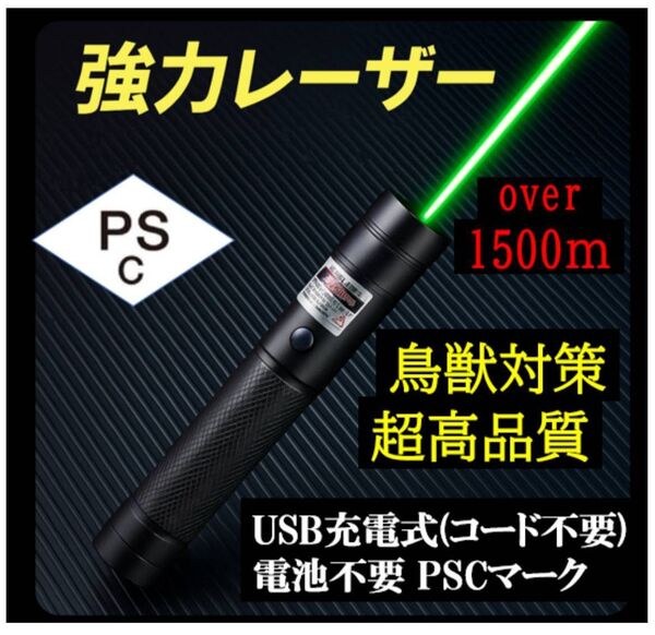 【夏季休暇割】USB充電式 グリーン★レーザー 強力光線 高性能 高本質 高評価 ネコおもちゃ