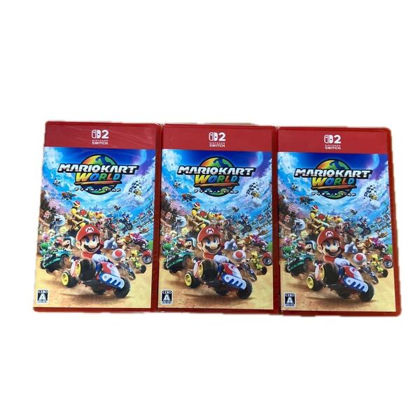 【新品未開封シュリンク付き】Switch2マリオカート ワールド 3枚セット