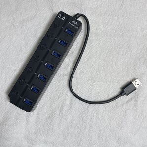 USBハブ3.0 7ポート 5Gbps 高速USB 独立スイッチ 5 V/3 A