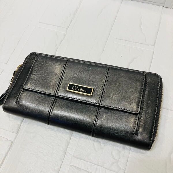 【COLE HAAN】美品 長財布 二つ折り財布 長財布 ラウンドジップ コールハーン
