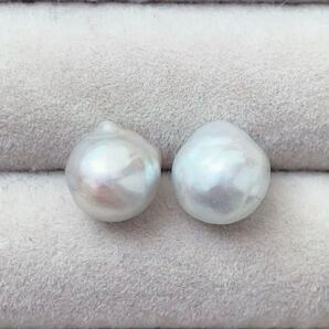 014 あこやバロックパール スタッドピアス★8mmサージカルステンレスゴールド