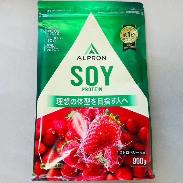【新品未開封】SOY ソイプロテイン 900g ストロベリー風味 2026/11