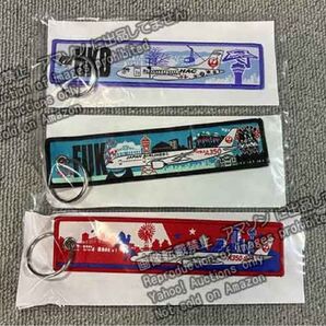 JAL フライトタグ 函館 福岡 HKD FUK A350 キーホルダー