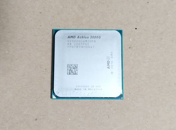 AMD Athlon 3000G Socket AM4 CPU 内蔵GPU