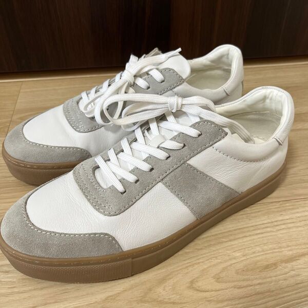 美品!GU リアルレザージャーマントレーナースニーカー27cm