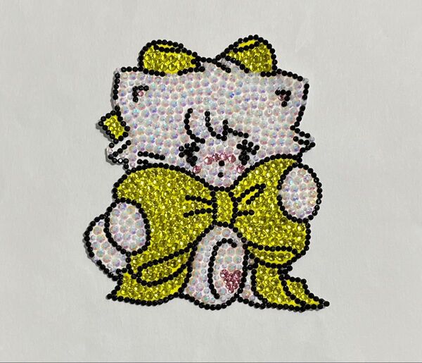 デコうちわ パーツ 《猫》黄色