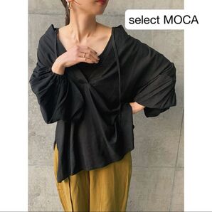 select MOCA/ボリュームスリーブリネンスキッパーシャツ【by SON】