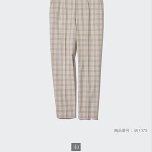 スマートアンクルパンツ(チェック・丈標準64~66cm)