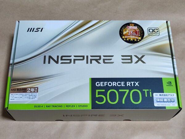 MSI GeForce RTX 5070 Ti 16G INSPIRE 3X OC
