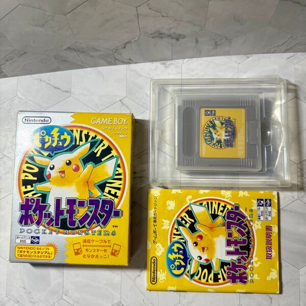 ポケットモンスター ピカチュウバージョン ゲームボーイ ソフト 箱 説明書 FF