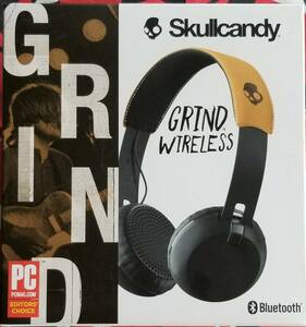 【新品、未開封】Skullcandy 『スカルキャンディ』／Ｇrind Wireless ワイヤレスヘッドホン Bluetooth対応 S5GBW　（新品・未開封）